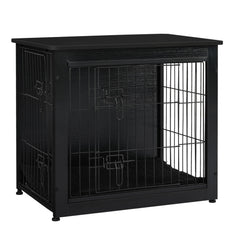 Dwanton dog crate furniture cushion interior showcases cozy crate space.