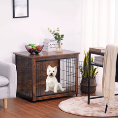 Dwanton crate furniture top surface shown with decor, turning crate into a functional side table.