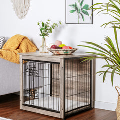 Dwanton crate table top shown as a versatile surface for decor or lights