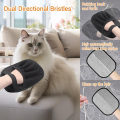 DWJDWJ gloves removing fur from clothes for quick dehairment.