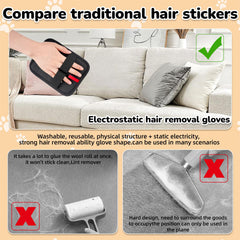 DWJDWJ pet hair remover glove tackles carpets with wide contact.