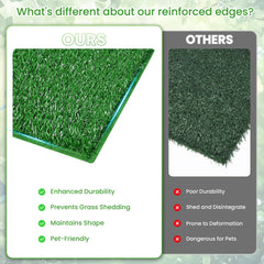 DwlSpce artificial turf replacement tiles 2pcs showing durable surface