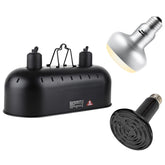 DXOPHIEX dual reptile light fixture shows a precise basking-spot for targeted warmth