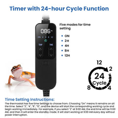 DXOPHIEX inside-tank temperature sensor enables stable habitat temperatures.