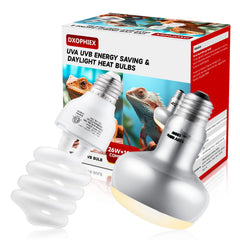 DXOPHIEX reptile heat lamp glows for daytime basking and healthy appetite support
