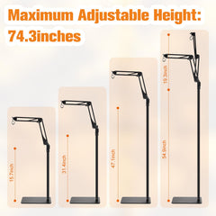 DXOPHIEX reptile lamp stand features 1-inch diameter rods for sturdy support.