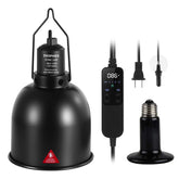 DXOPHIEX reptile light fixture thermostat demonstrates precise climate control for terrariums.