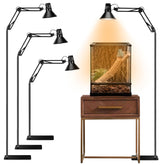 DXOVEEN reptile heat lamp base stand provides stable support for tall terrariums