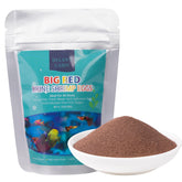 Dylan's cabin brine shrimp eggs in sealed packaging for easy storage and prep.
