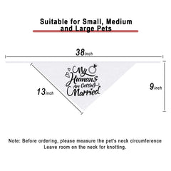 Dzmodz dog accessory bandana black coordinating with wedding theme for pets