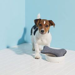 E-Cloth Pet Bowl Scrubber soft side lifts grease without residue
