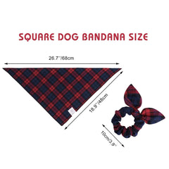 E-Clover holiday bandana used as a cute photo prop for pets.