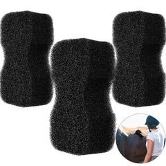 Eaasty horse groomer sponges 3pc pack—soft, large cleaning pads for efficient dirt removal.