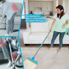 Eaersan 45-inch adjustable handle extends reach for standing cleaning sessions.