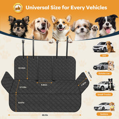 Eamefia dog seat cover back seat universal fit for cars, trucks, SUVs.