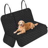 Eamefia dog seat cover back seat waterproof fabric protects upholstery from spills.