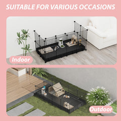EAROND spacious play area for guinea pigs and rabbits in a ready-to-use setup.