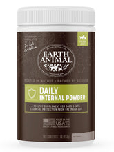 Earth Animal Apothecary daily internal powder bottle; pet safe natural insect deterrence