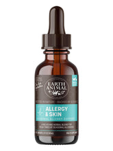 Earth Animal Apothecary liquid supplement bottle for daily pet allergy support.
