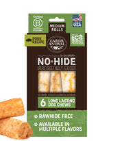 Earth Animal No Hide Chews long-lasting pork rolls for medium dogs