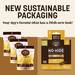Earth Animal No Hide Chews with peanut butter ideal for boredom relief in small dogs