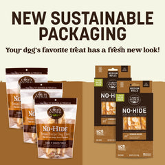 Earth Animal No Hide Venison Rolls unwrapped reveals a natural venison chew.
