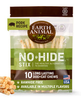 Earth Animal No Hide Stix packaging shows a ready-to-ship ten-pack for easy gifting
