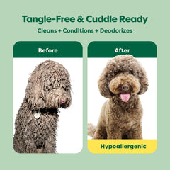 Earth Rated 3-in-1 detangle precision nozzle highlighted for easy coat application.