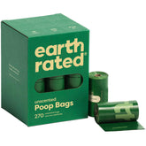 Earth Rated leak-proof poop bags on a roll, unscented and 270-count for dog walks