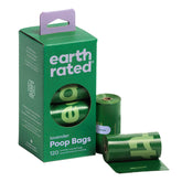 Earth Rated poop bags roll lavender scent for easy on-the-go cleanup during walks