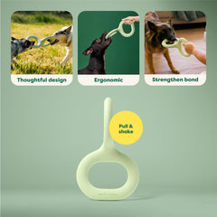 Earth Rated Tug of War Toy ergonomic grip supports safer tug sessions