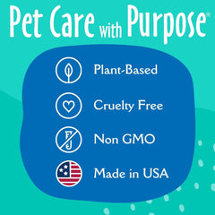Earthbath eye wipes cleaning around dog eyes in a gentle motion with natural conditioning.