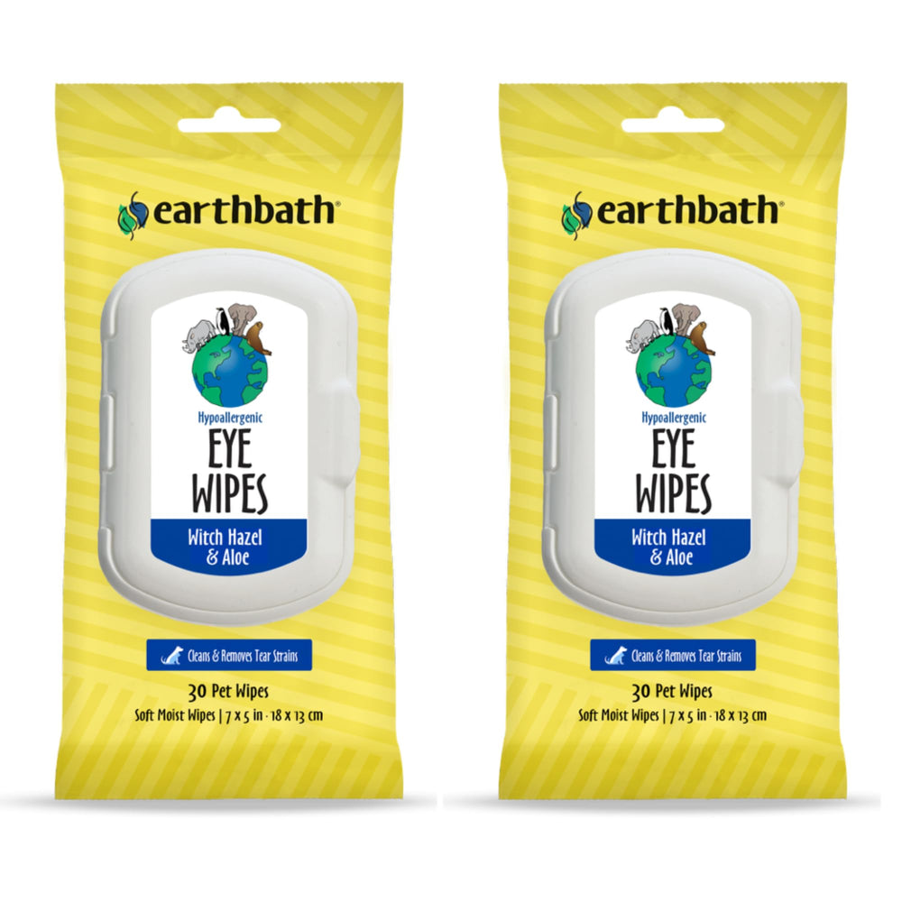 earthbath eye wipes pack open shows easy two-pack grooming for dogs and cats