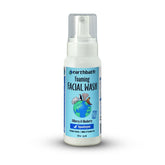 Earthbath foaming facial wash bottle cleanses dog's face gently