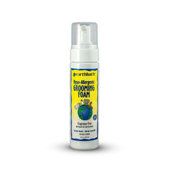 Earthbath fragrance-free no-rinse bottle demonstrating fragrance-free cleansing for sensitive dogs.