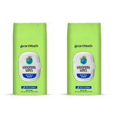 Earthbath Green Tea and Awapuhi wipes pack closeup for convenient at-home grooming.