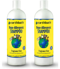 Earthbath hypoallergenic dog shampoo fragrance-free bottle for sensitive skin baths