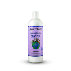 Earthbath Lavender Dog Shampoo bottle showing a gentle formula for bright coats