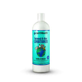 earthbath Oatmeal and Aloe conditioner bottle front for dogs, detangles and soothes.