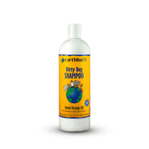 Earthbath Sweet Orange Dirty Dog Shampoo bottle front with orange scent for deodorizing coats