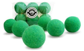 Earthtone Solutions wool cat toy ball in green for gentle indoor play and fetch.
