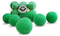 Earthtone Solutions wool cat toy ball in green for gentle indoor play and fetch.