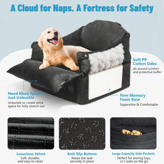 Soft velvet cover is washable for a fresh, cozy space after trips