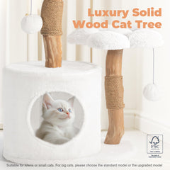 Easyego cat tree flower platform provides playful perches for curious cats