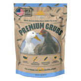 Eaton Pet and Pasture grubs packaging shows USA-grown quality for responsible feeding.
