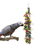Juguete de masticación EBaokuup para aves, fomenta trepar y exploración diaria.