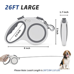 EC.TEAK retractable leash ergonomic handle for comfortable grip.