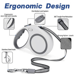 EC.TEAK retractable leash pause and lock controls for safe walks.