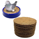 Ecjiuyi nest pad closeup showing durable coconut coir for safe nesting