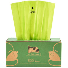 ECO-CLEAN dog poop bags tissue-dispensing box for quick, mess-free cleanup.